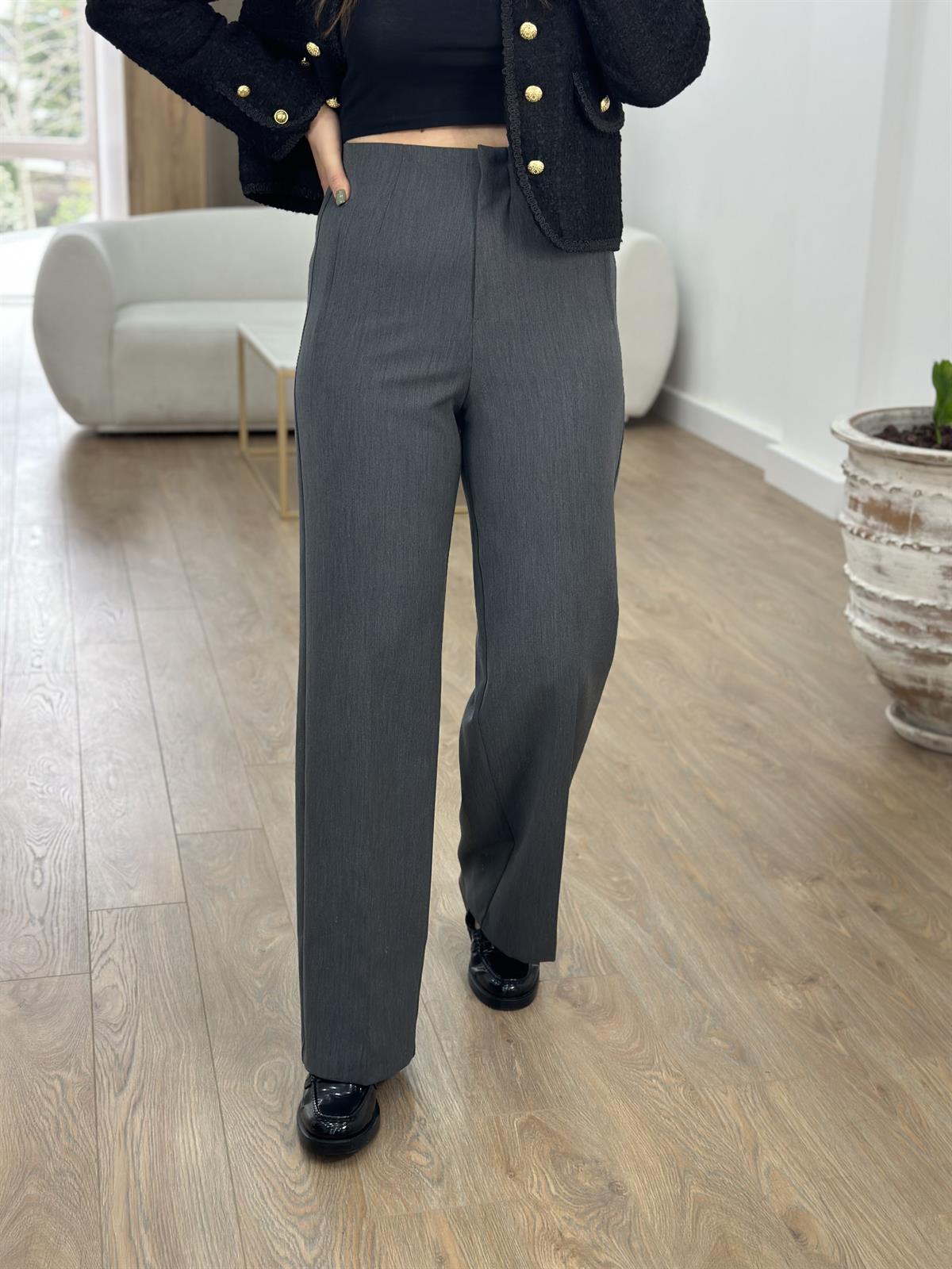 Flatolu Palazzo Pantolon-Antrasit