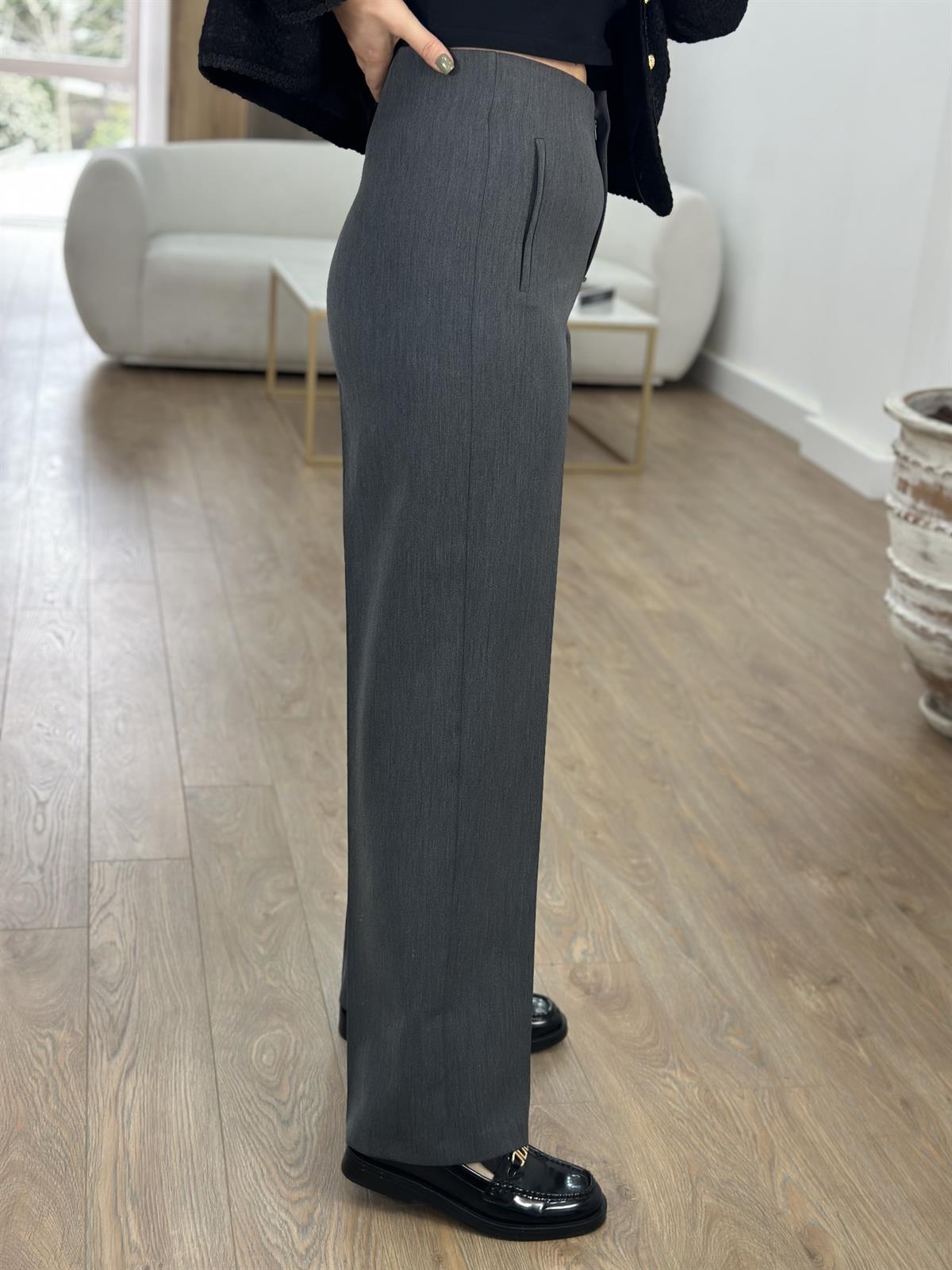 Flatolu Palazzo Pantolon-Antrasit