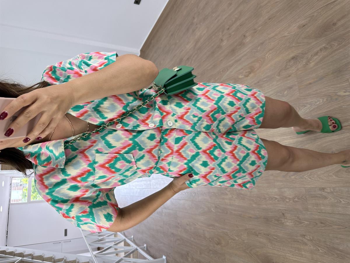 Gabardin Desenli Tulum