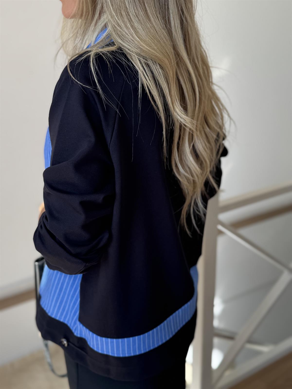 Poplin Garnili Broşlu Sweat