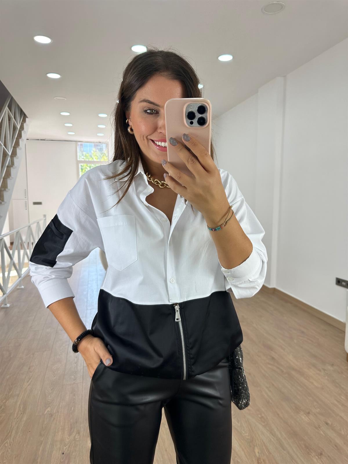 Garnili Fermuarlı Gömlek