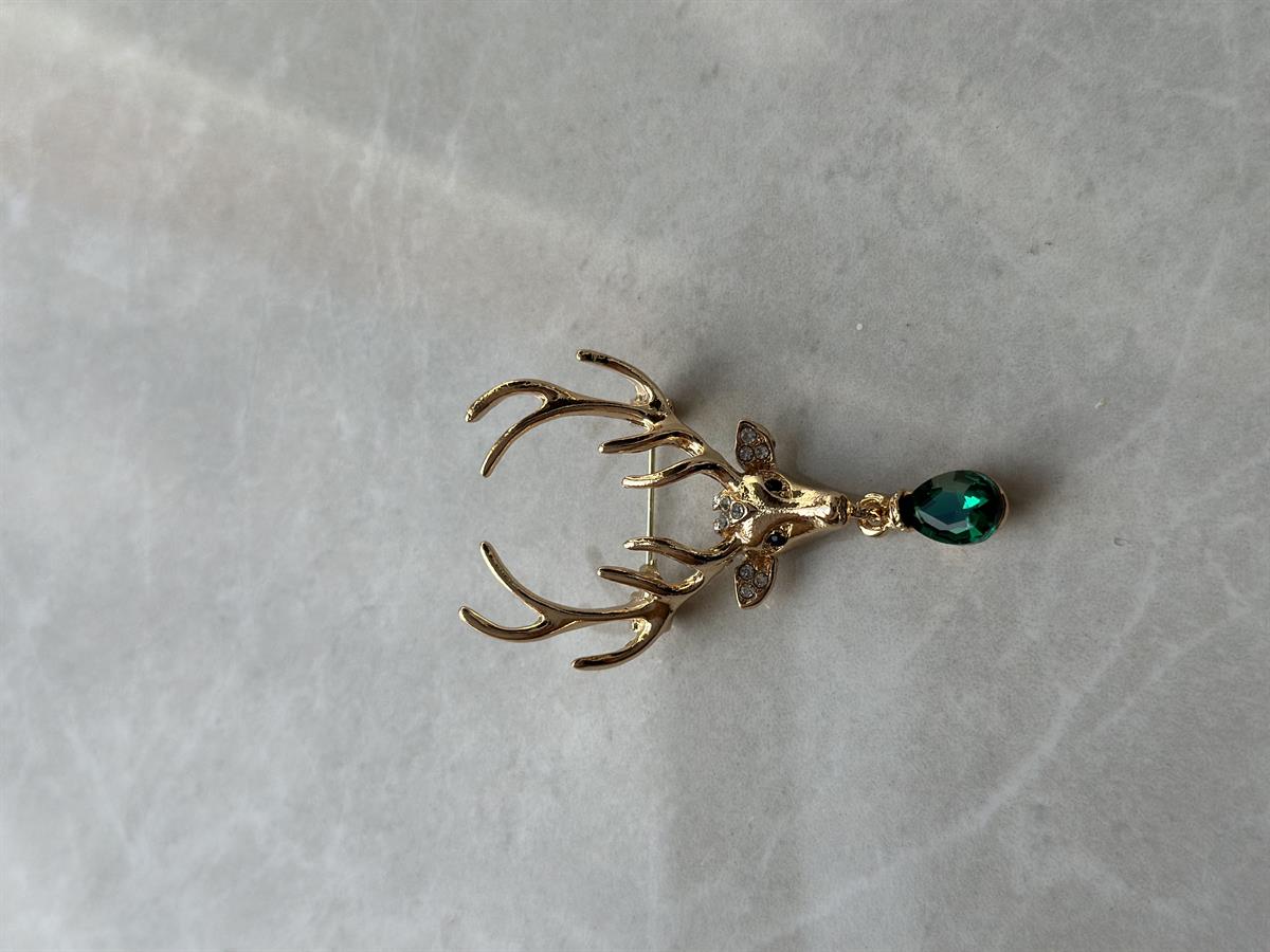 Geyik Tasarım Broş