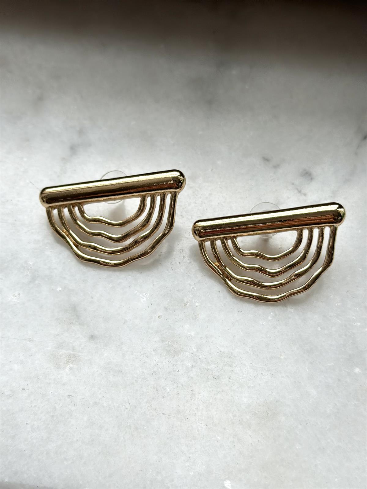 Gökkuşağı Gold Küpe