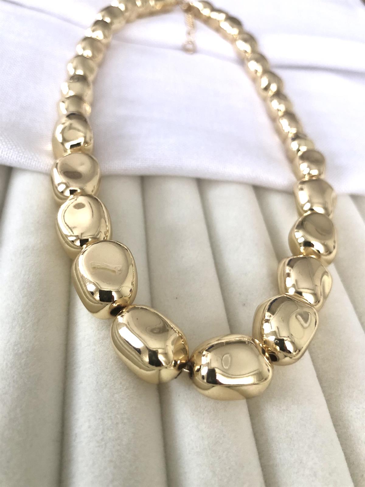 Gold Ezme Top Kolye