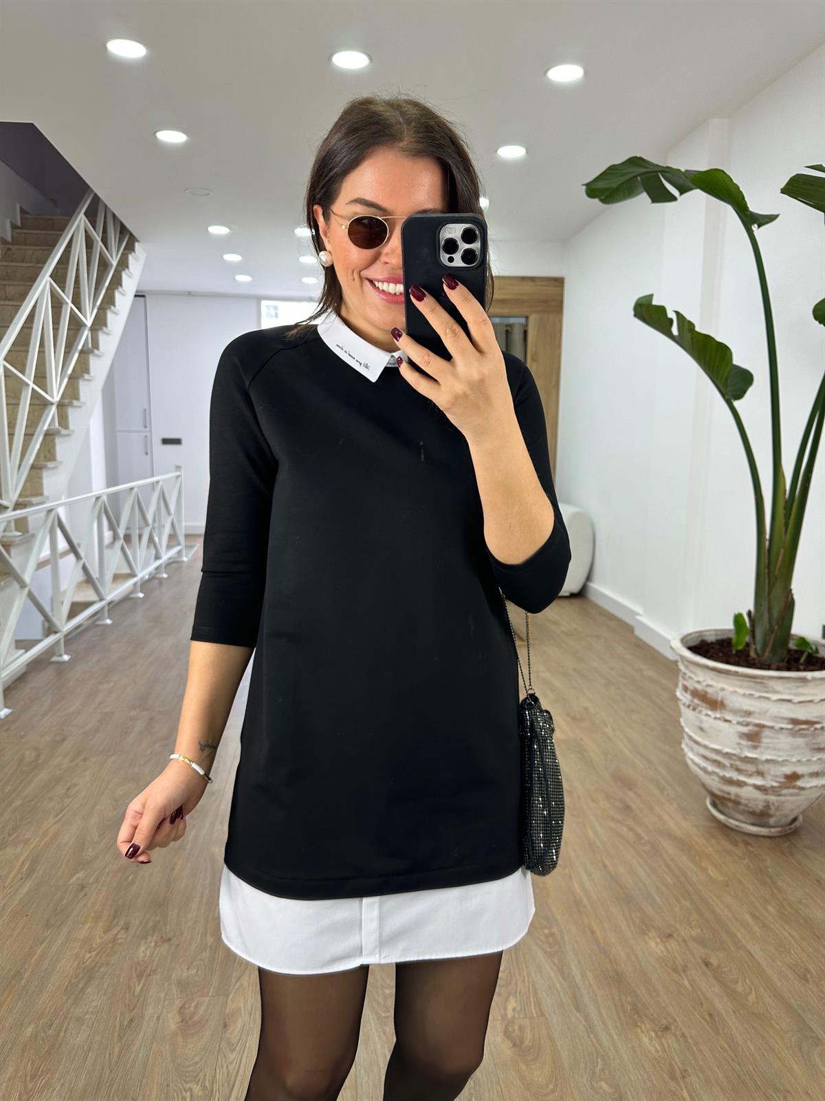 Gömlek Detaylı Elbise