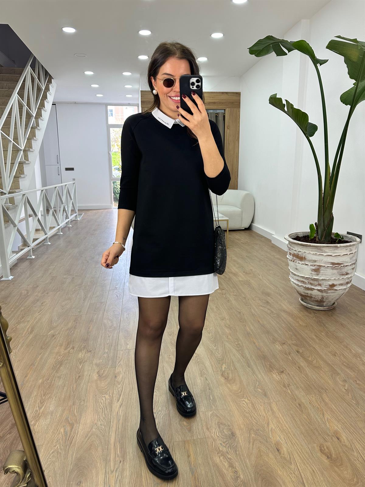 Gömlek Detaylı Elbise