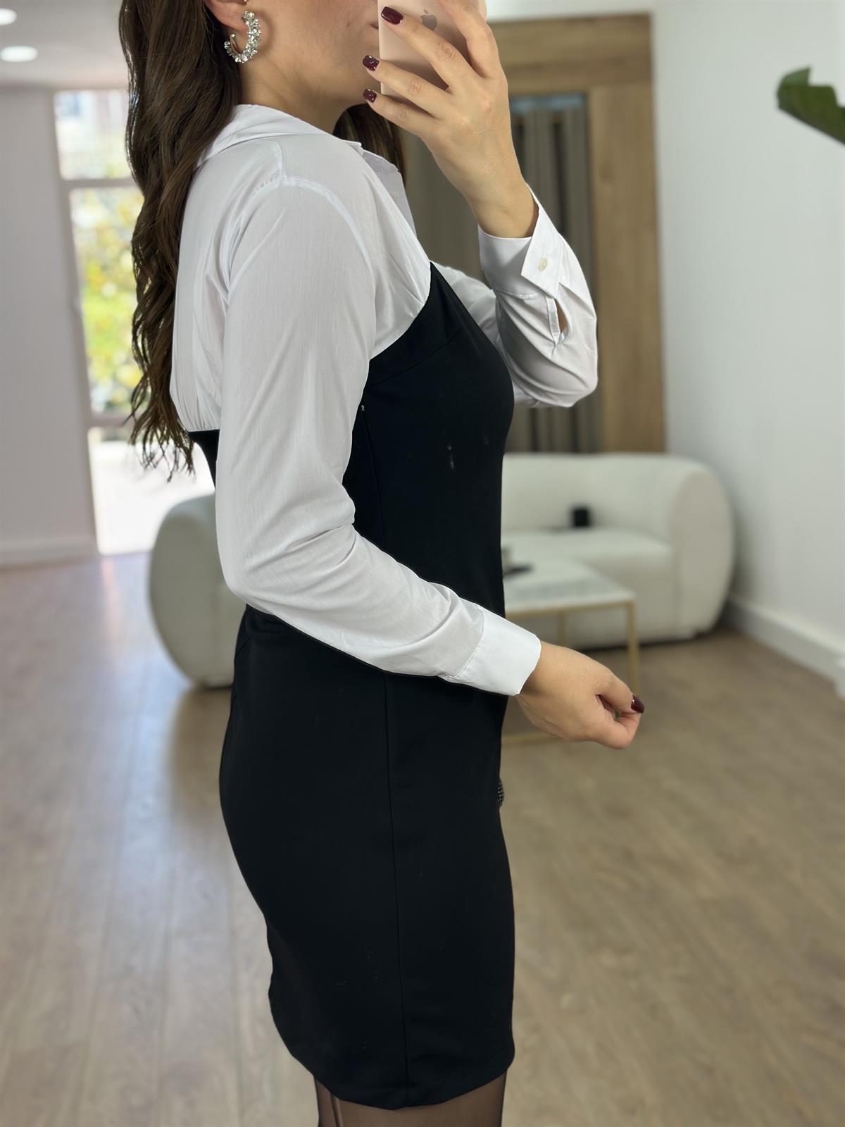 Gömlek Garnili Elbise