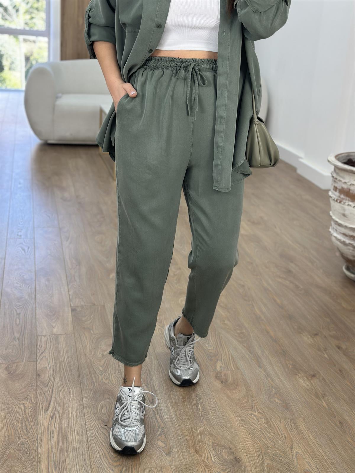 Gömlekli Tnsel Takım-Haki