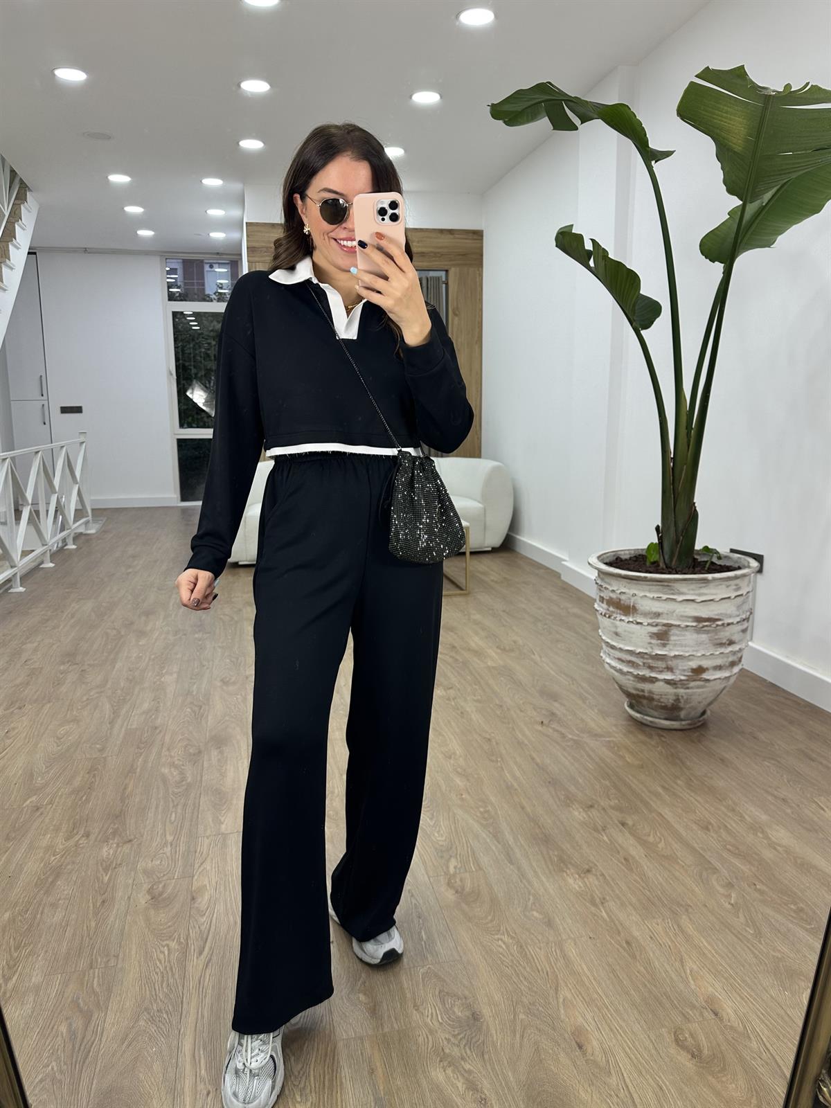 Gömlek Yaka Modal Takım