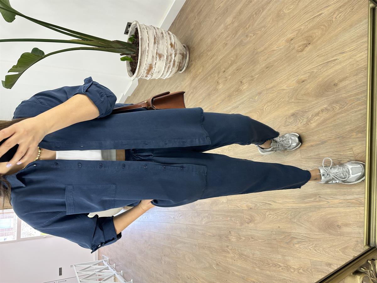 Gömlekli Tnsel Takım-İndigo