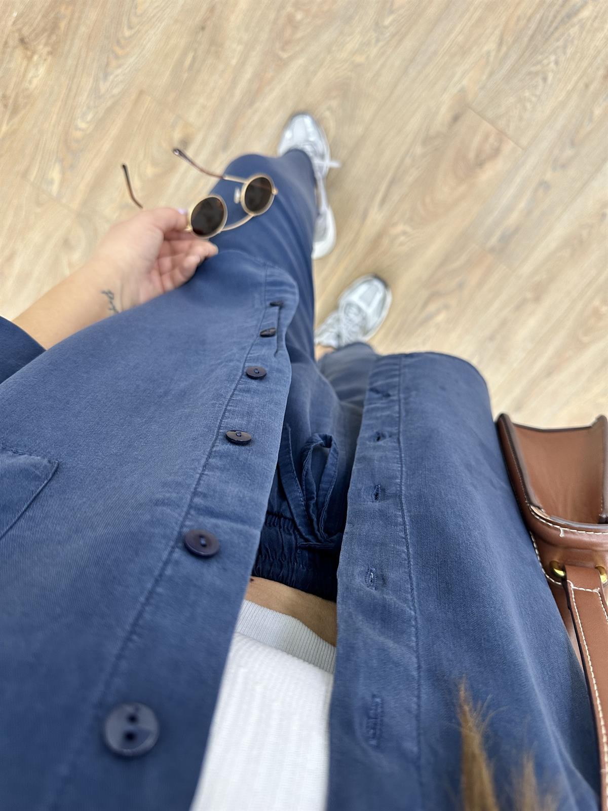 Gömlekli Tnsel Takım-İndigo