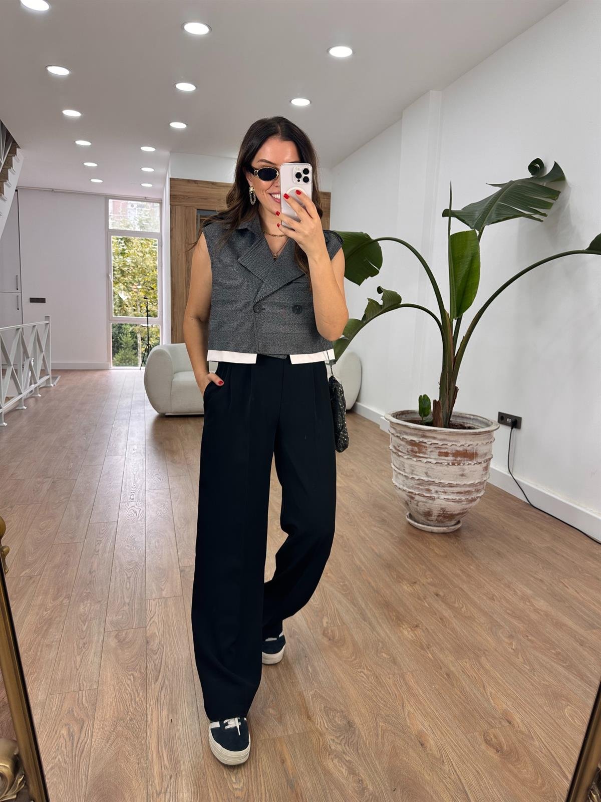 İçerisi Astarlı Gömlek Detaylı Tasarım Yelek