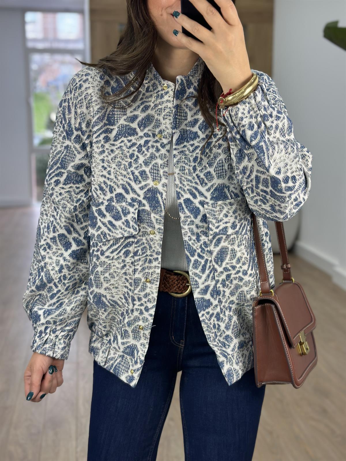 İçerisi Astarlı Kabartmalı Bomber Ceket