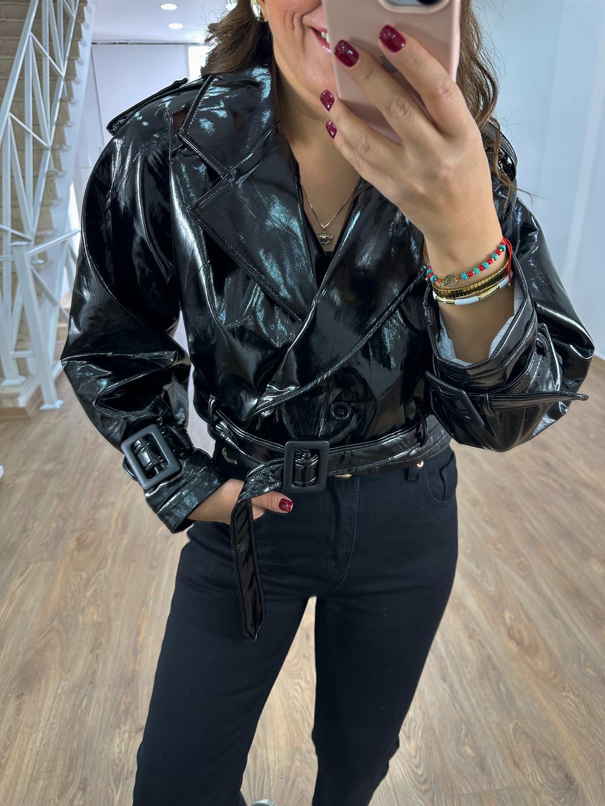 İçerisi Astarlı Tasarım Rugan Ceket