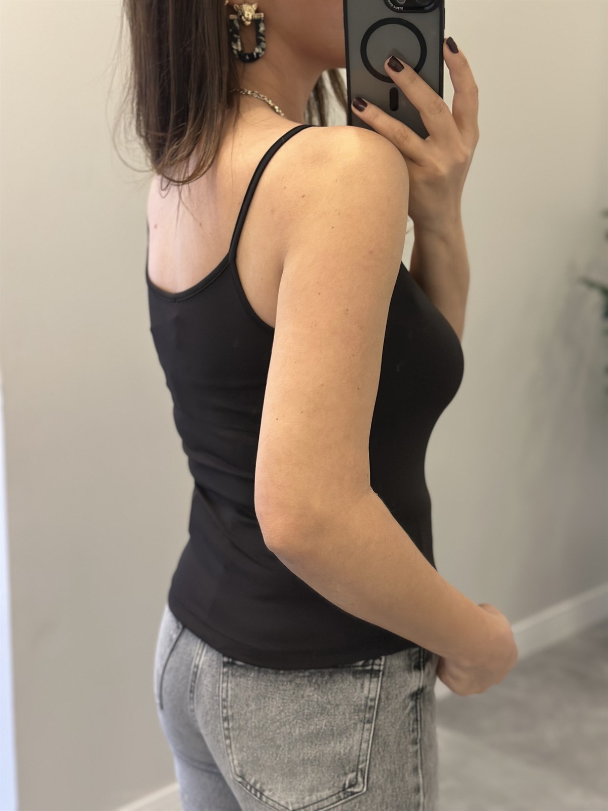 İnce Askılı Atlet - Siyah