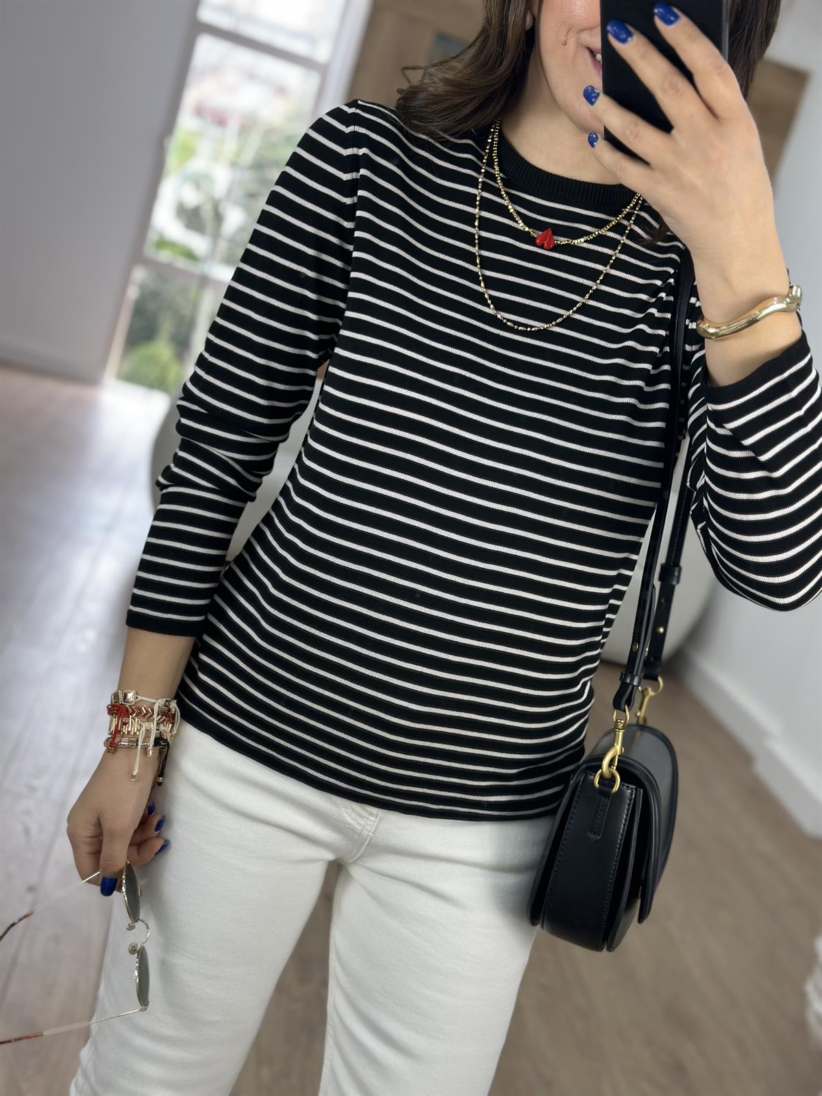 İnce Çizgili Merserize Triko