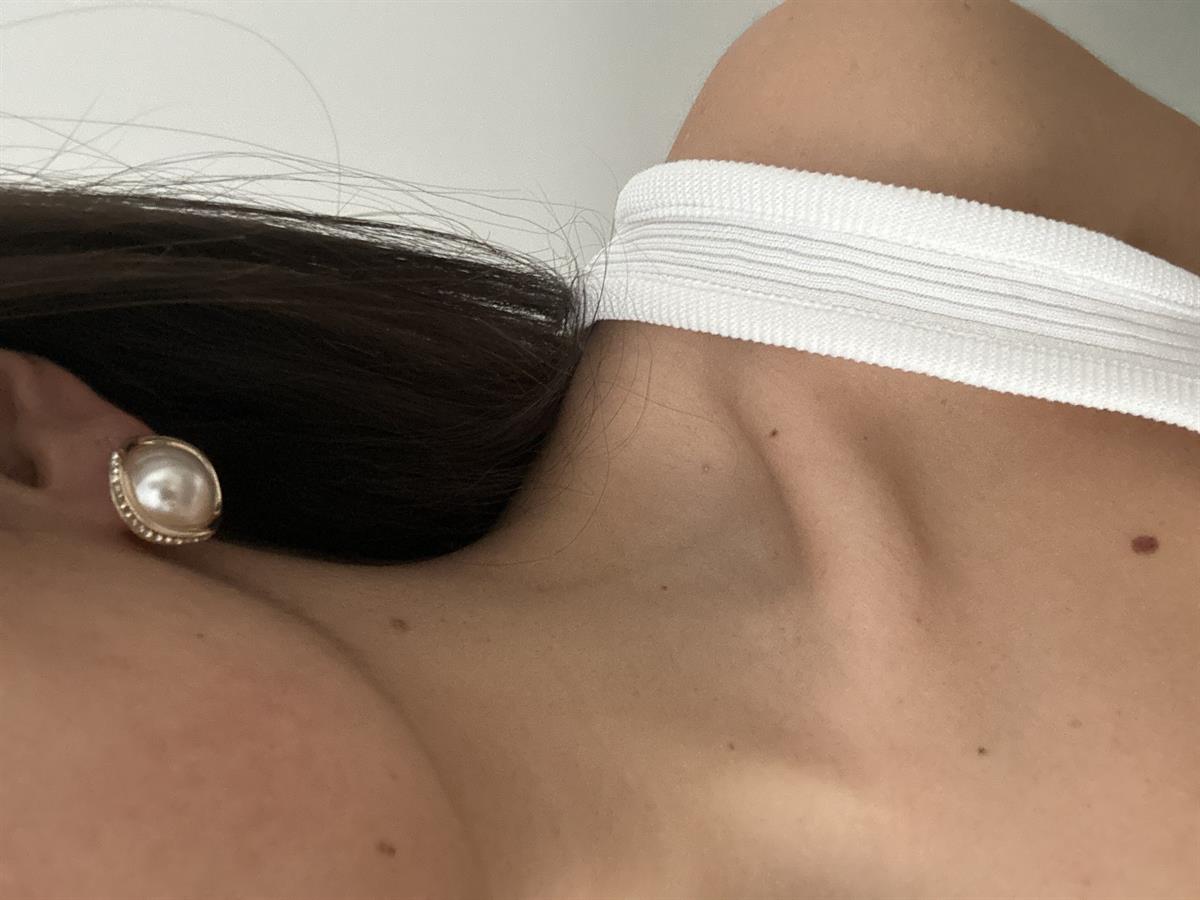 İnci Tasarım Taşlı Küpe 2cm