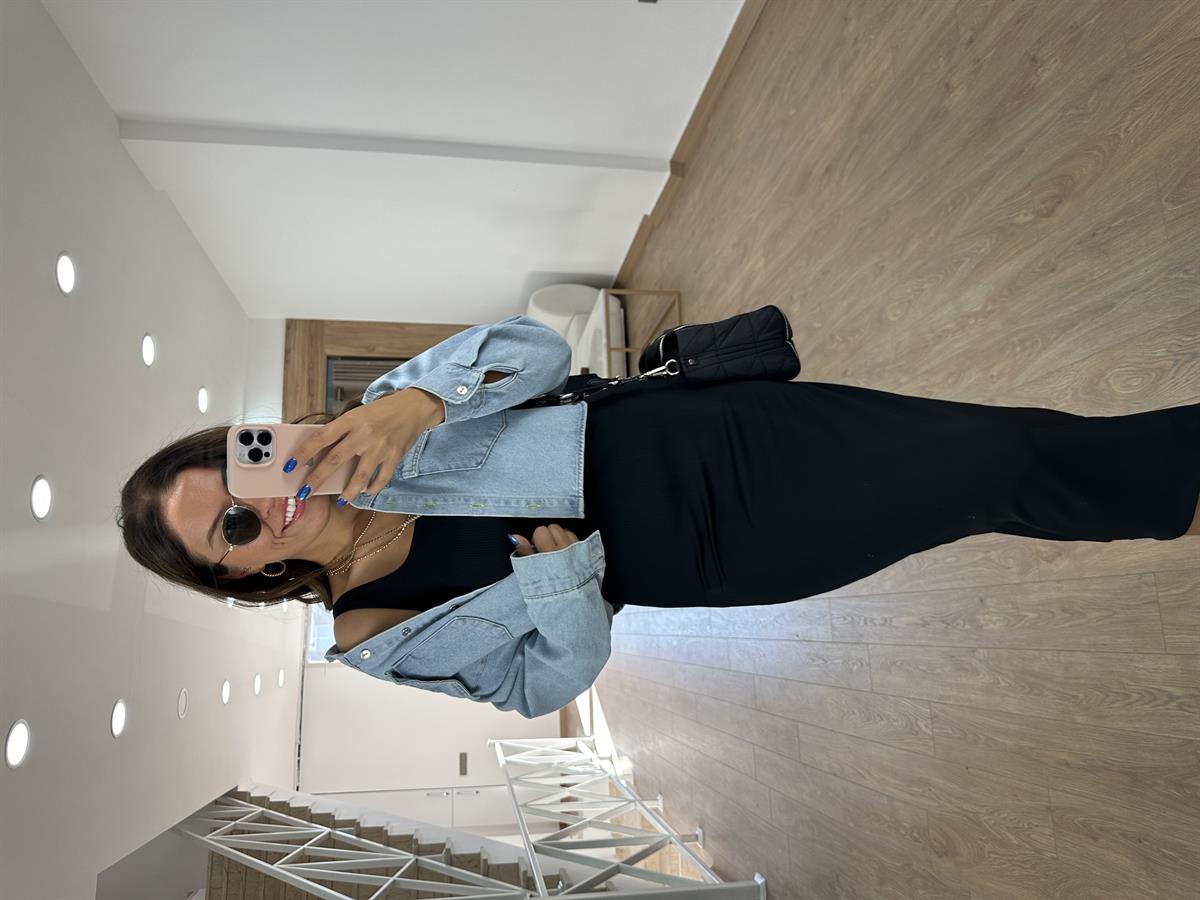 Kalın Askılı Fitilli Basic Elbise