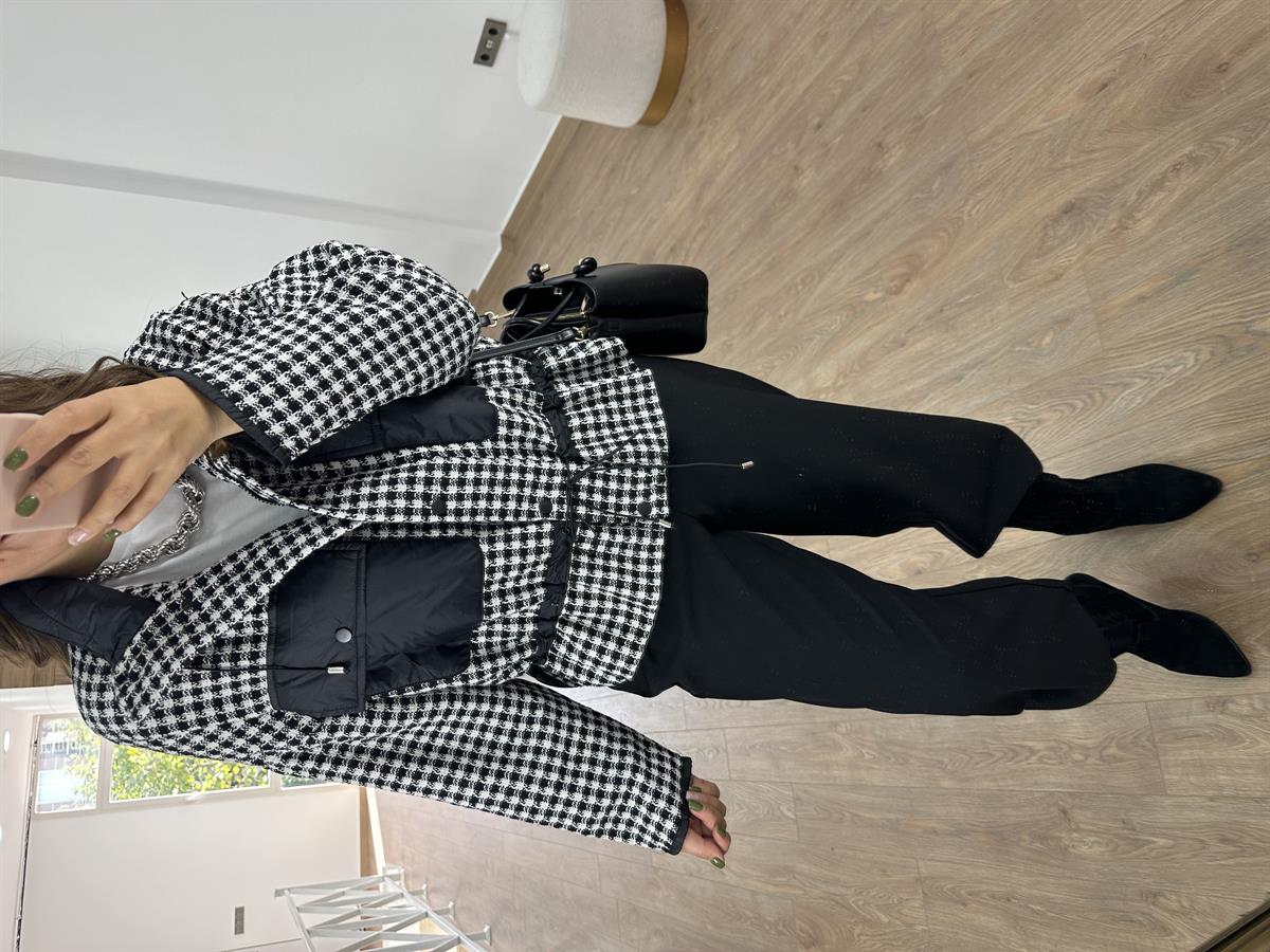 Kazayağı Desen Tasarım Ceket