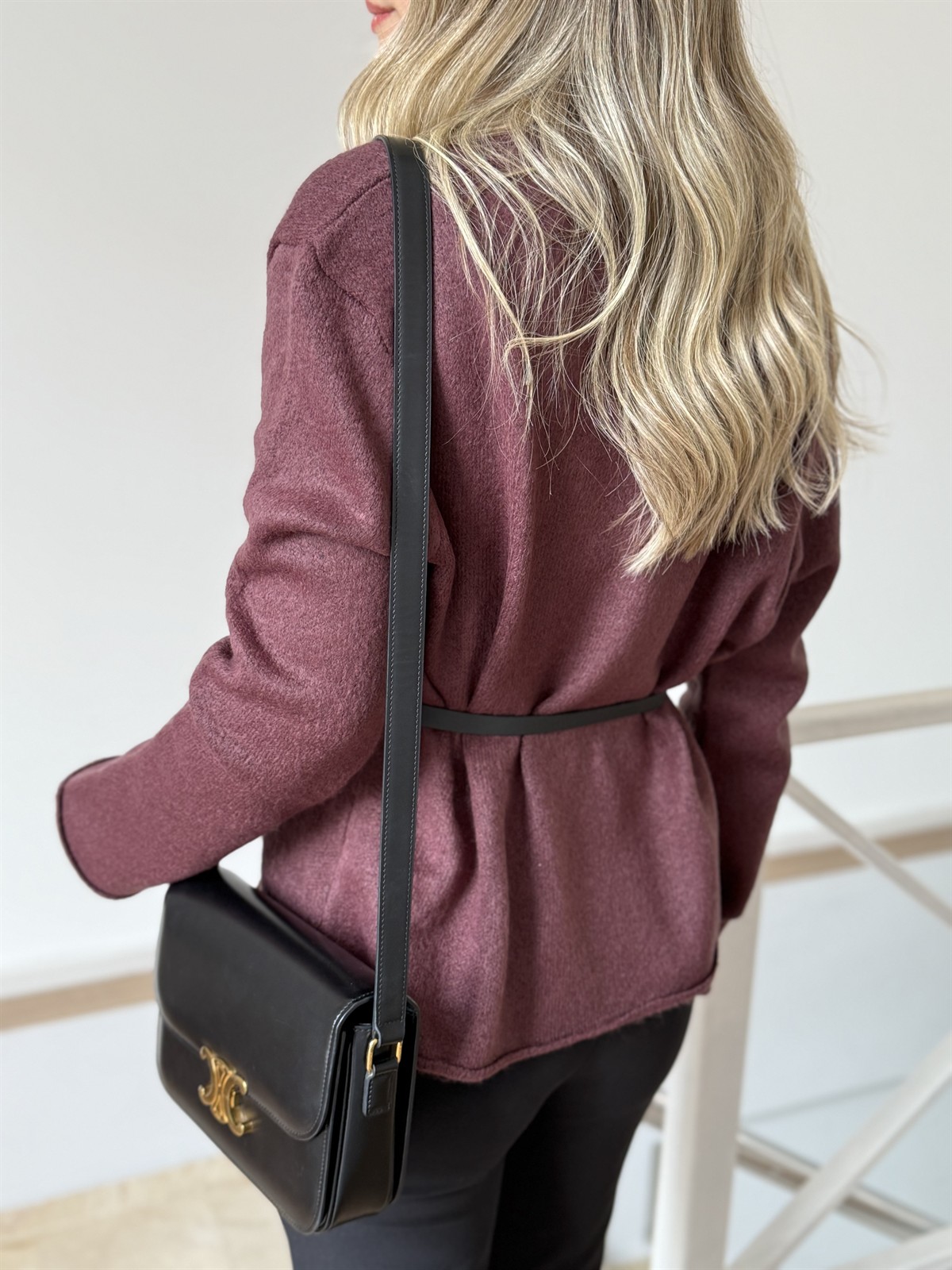 Kemerli Hırka - Cherry