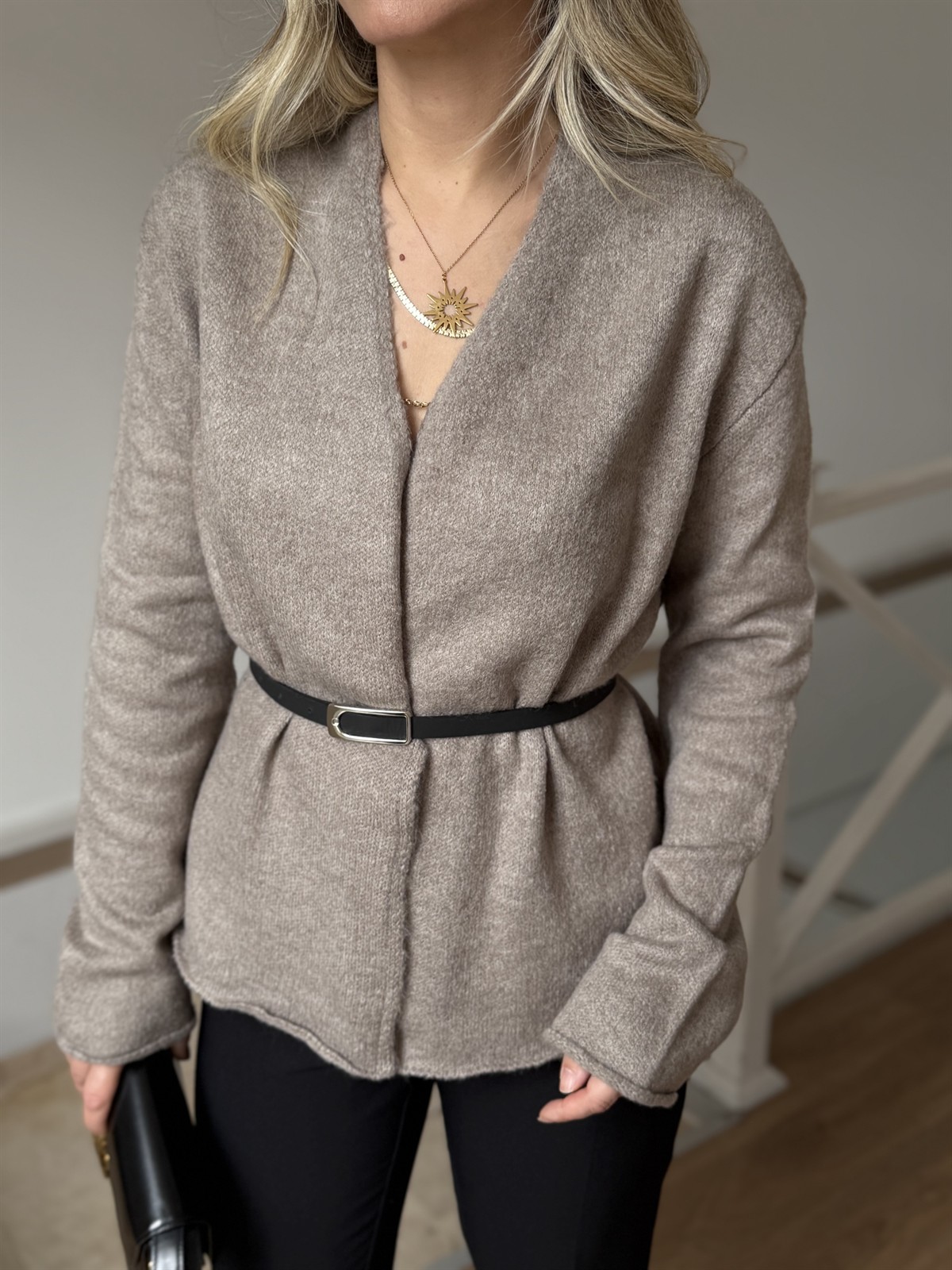 Kemerli Hırka - Vizon