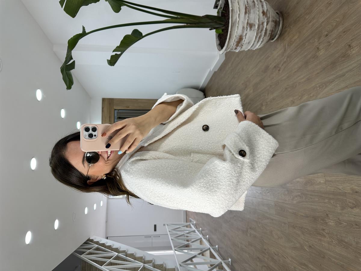 Kısa Buklet Kaban-Ekru