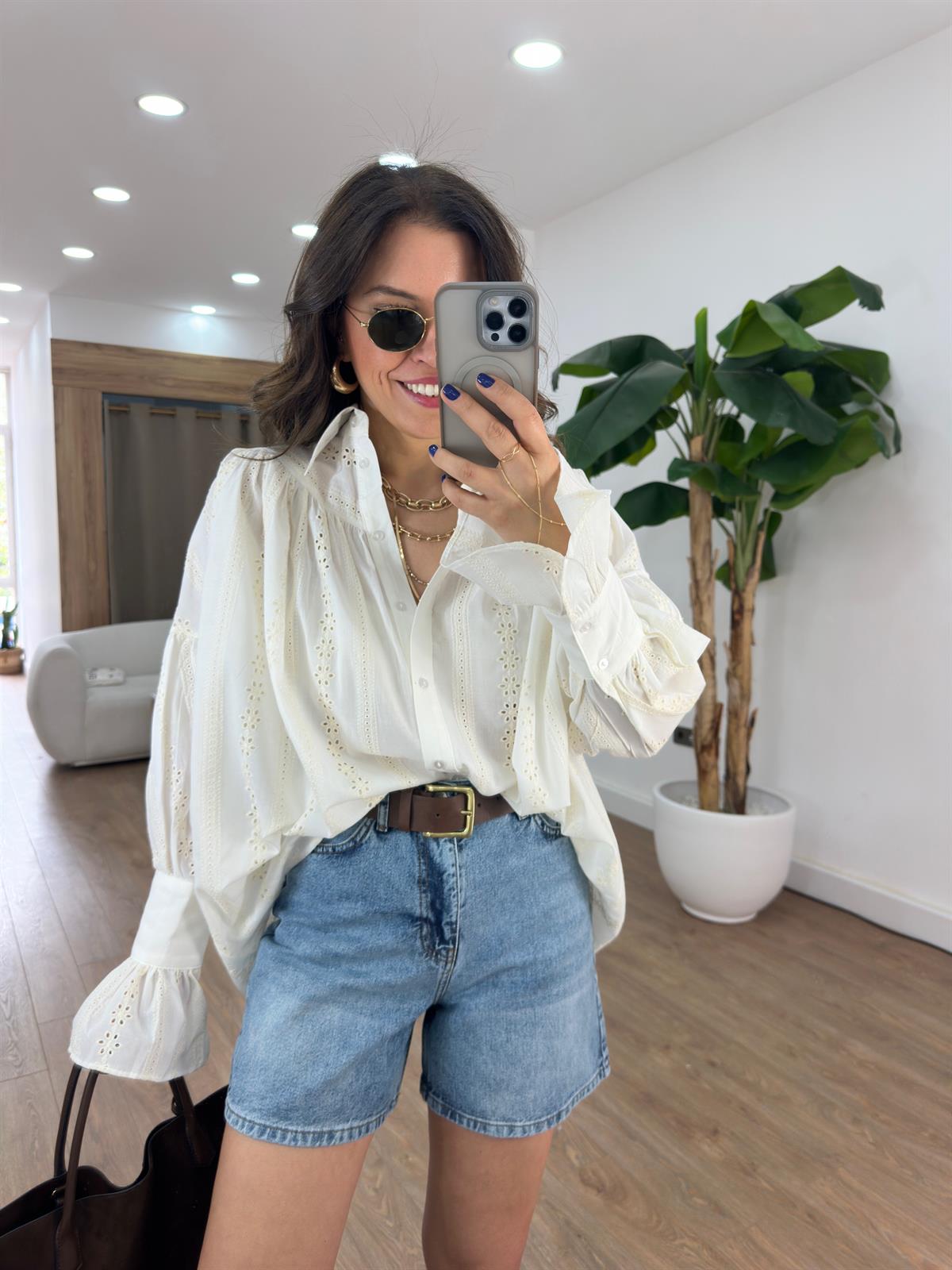 Kolları Bağlamalı Tasarım Fisto Gömlek