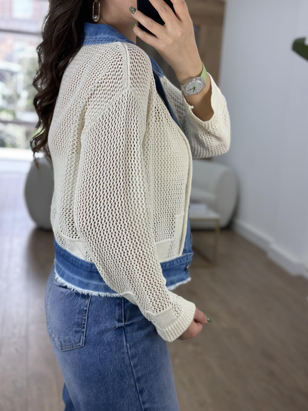 Kot Garnili Triko Ceket