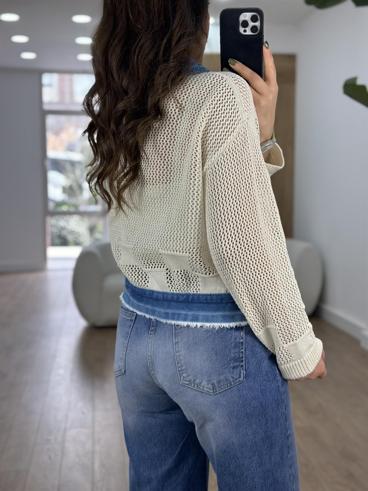 Kot Garnili Triko Ceket