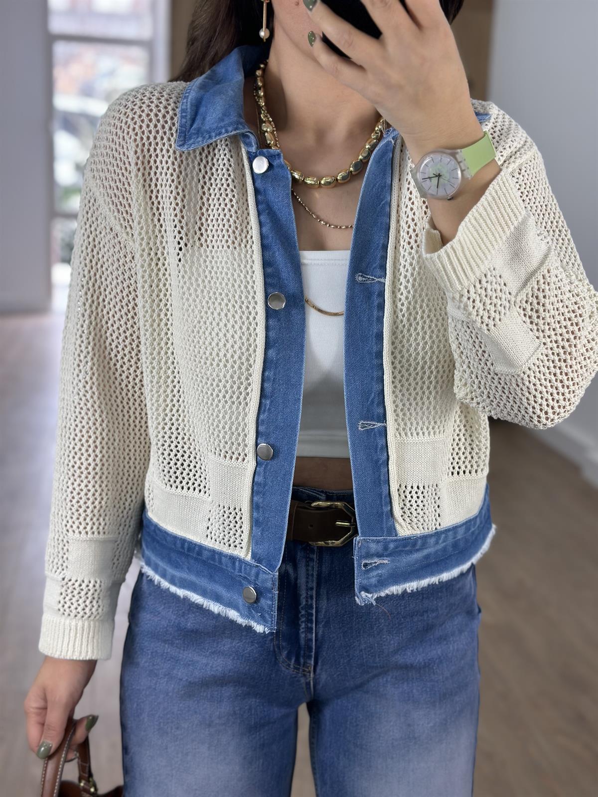 Kot Garnili Triko Ceket