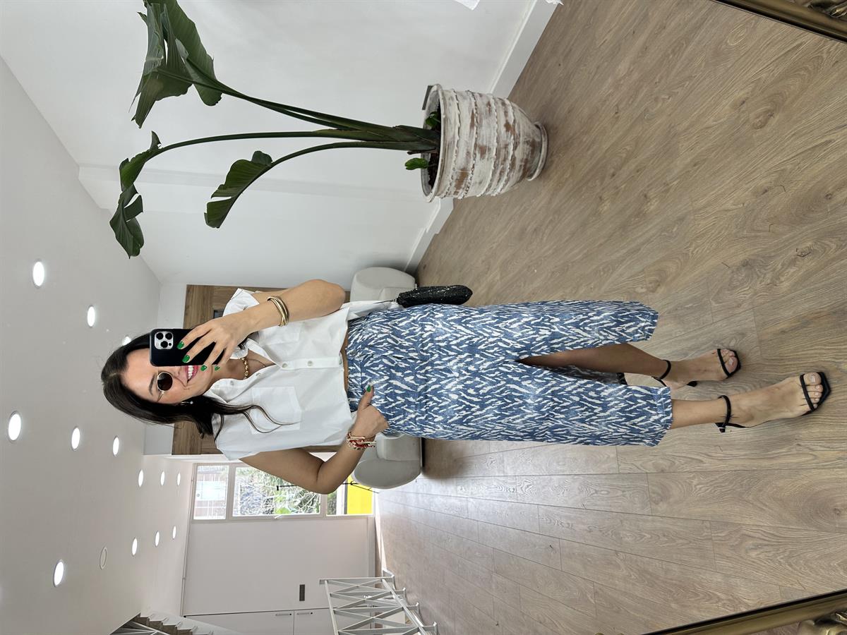 Kot Görünümlü Likralı Etek