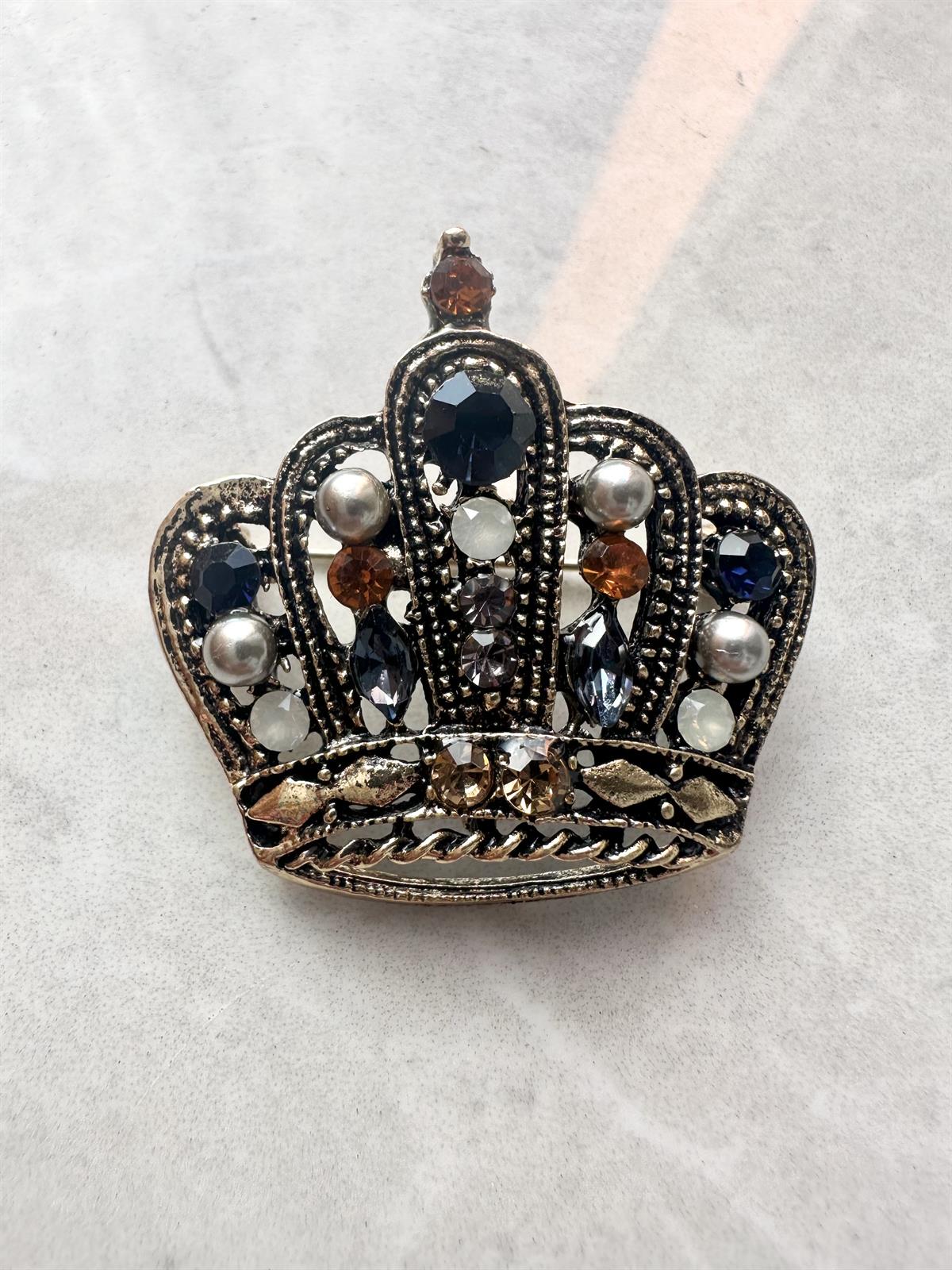 Kral Tacı Tasarımı Broş