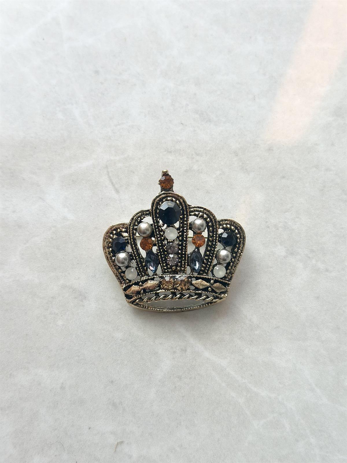 Kral Tacı Tasarımı Broş