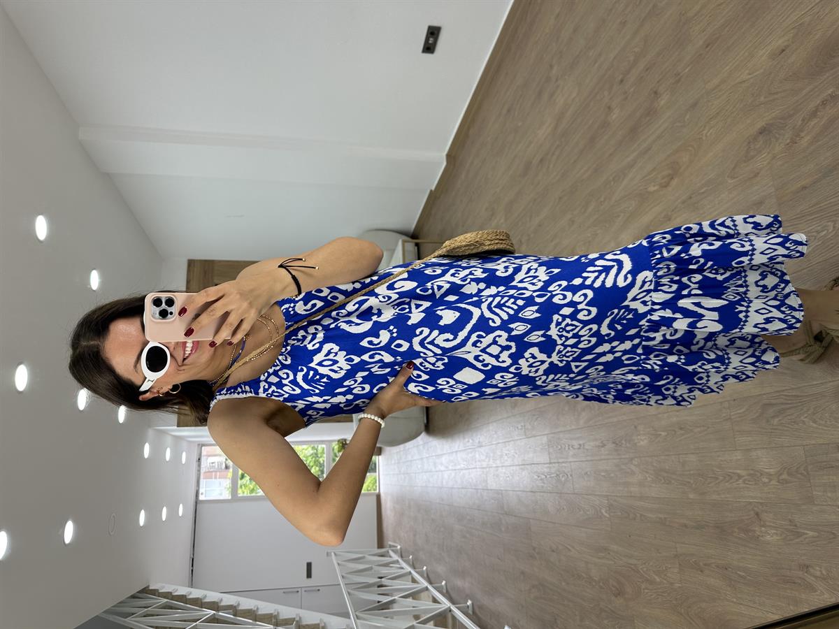 Lastik Askılı Pamuklu Salaş Elbise