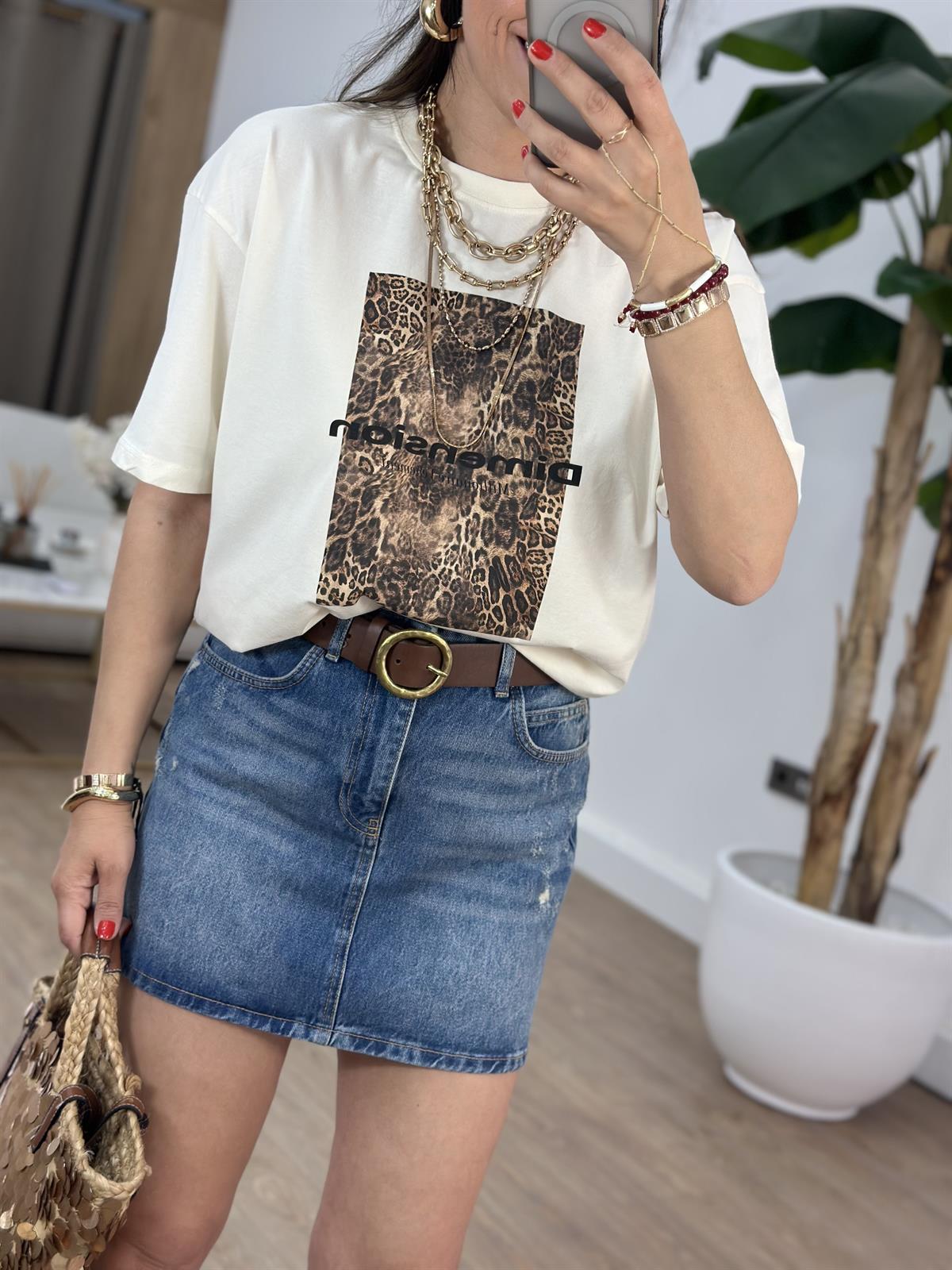 Leopar Baskılı Tshirt