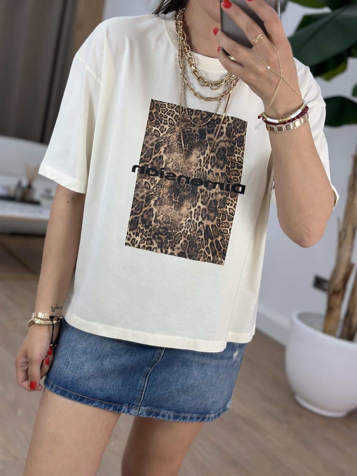 Leopar Baskılı Tshirt