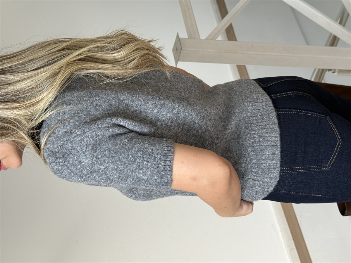 Leopar Kürk Yaka Triko Hırka 