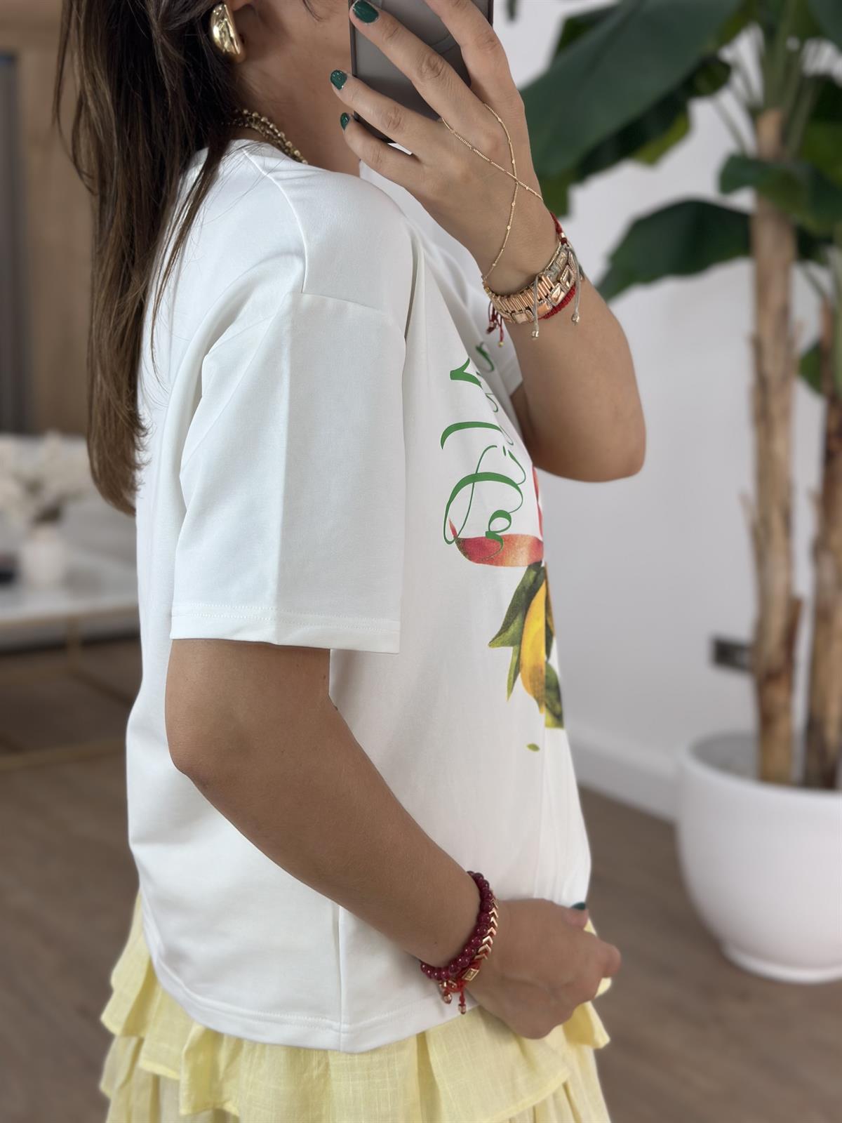Limon Baskılı Basic Tshirt 