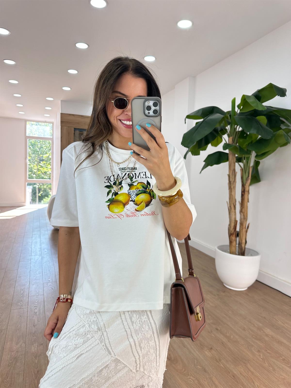 Limon Detaylı Basic Tshirt 