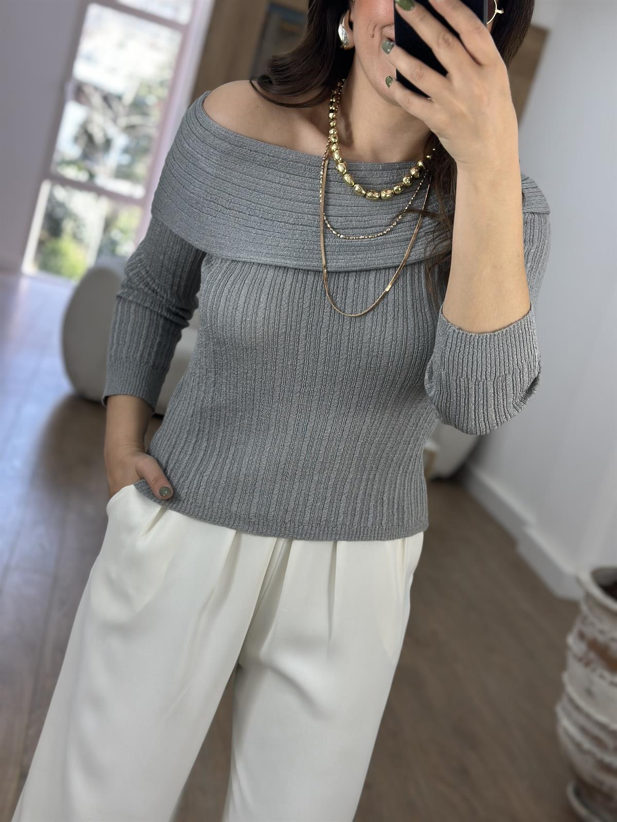 Madonna Yaka Merserize Triko-Gri