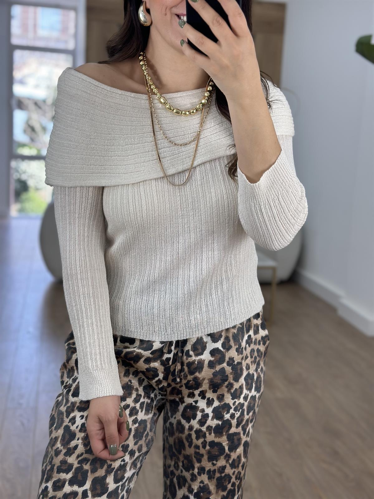 Madonna Yaka Merserize Triko-Krem