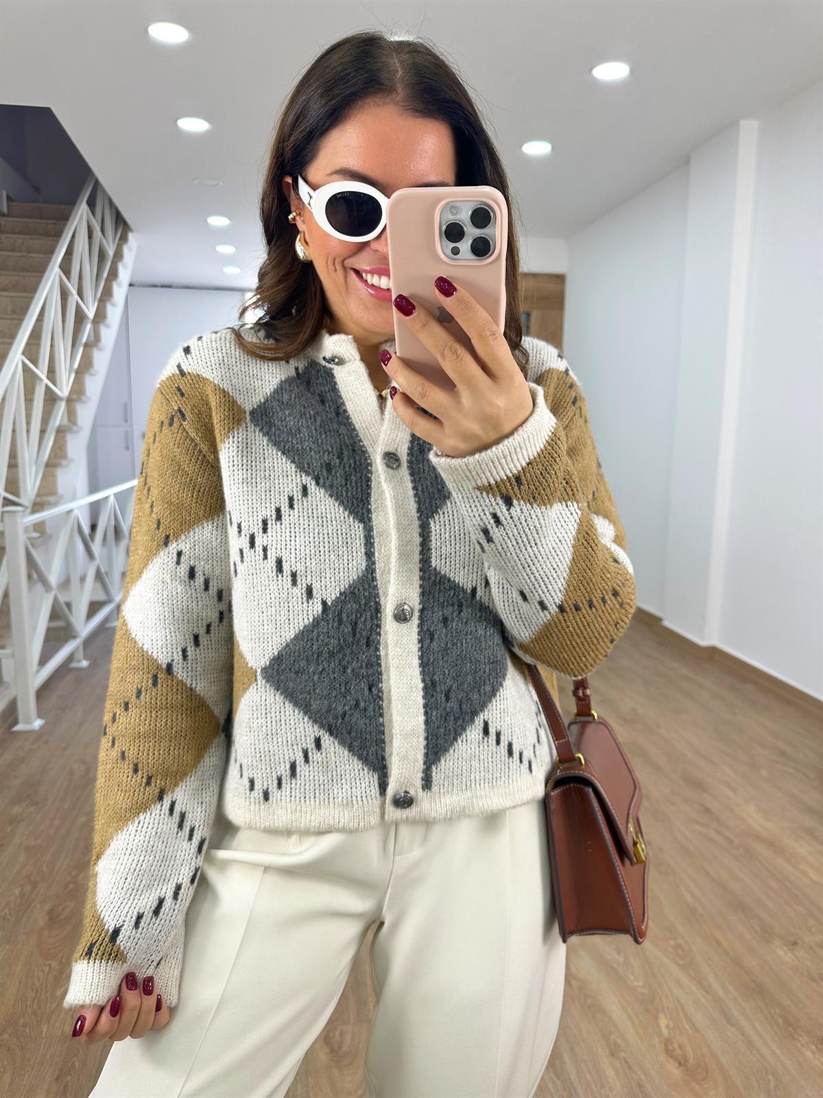 Marka Model Baklava Desen Hırka