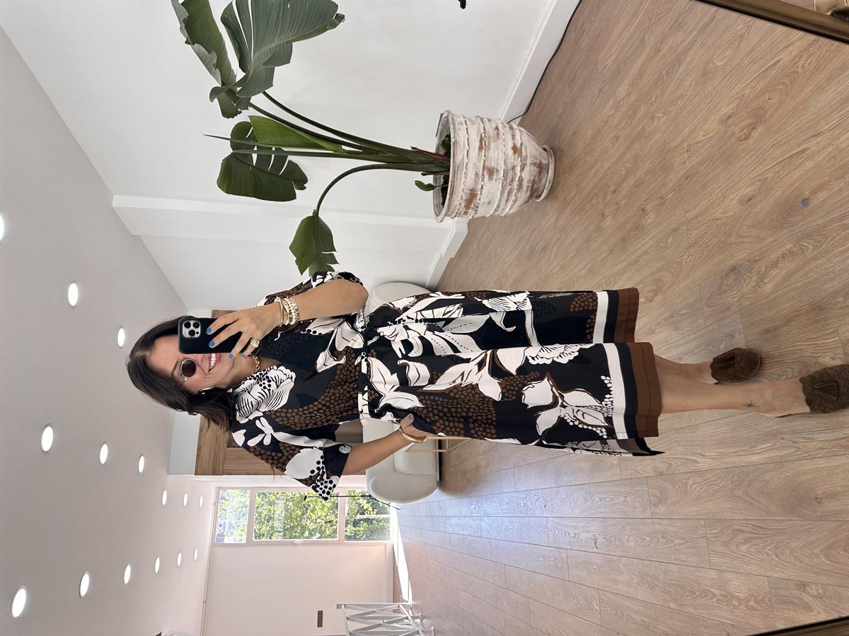 Marka Model Beli Kuşaklı Poplin Elbise