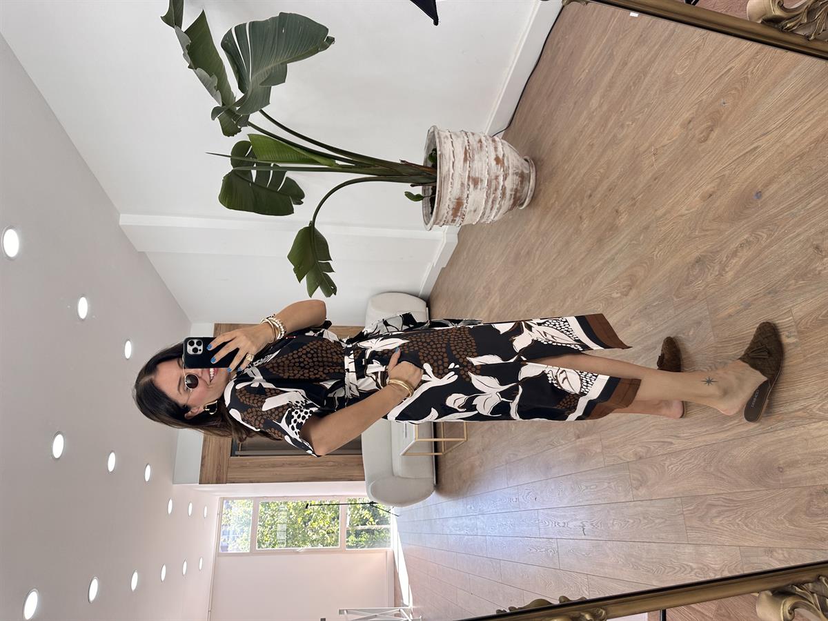 Marka Model Beli Kuşaklı Poplin Elbise