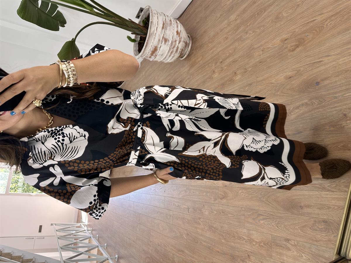 Marka Model Beli Kuşaklı Poplin Elbise