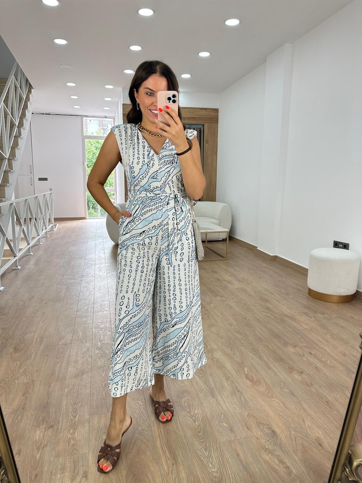 Marka Model Beli Kuşaklı Tulum