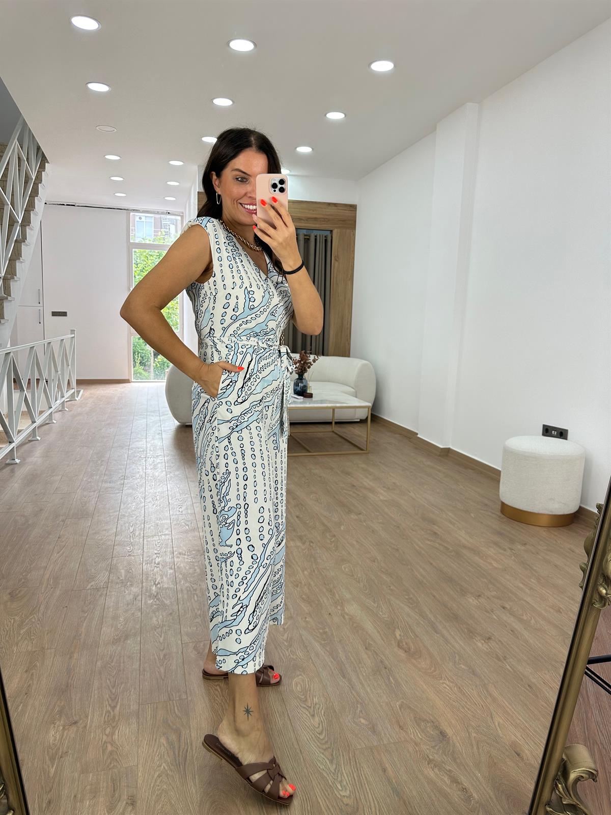 Marka Model Beli Kuşaklı Tulum