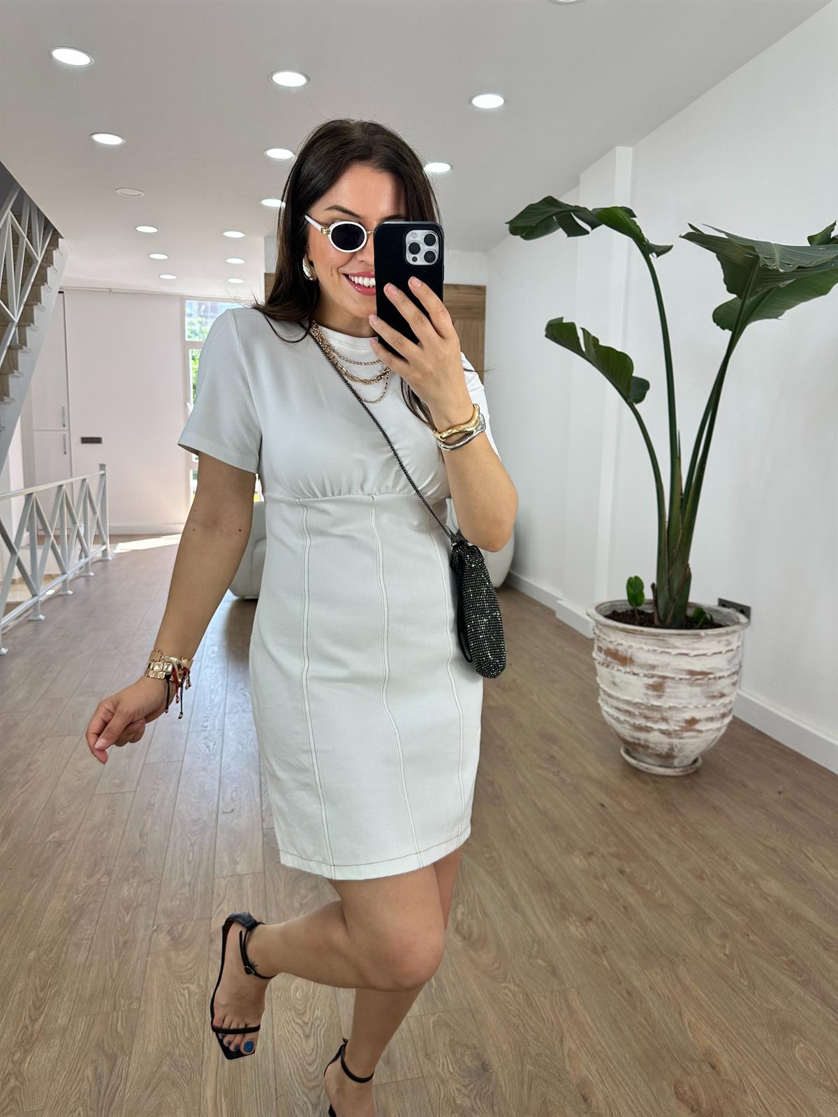 Marka Model Denim Garnili Elbise