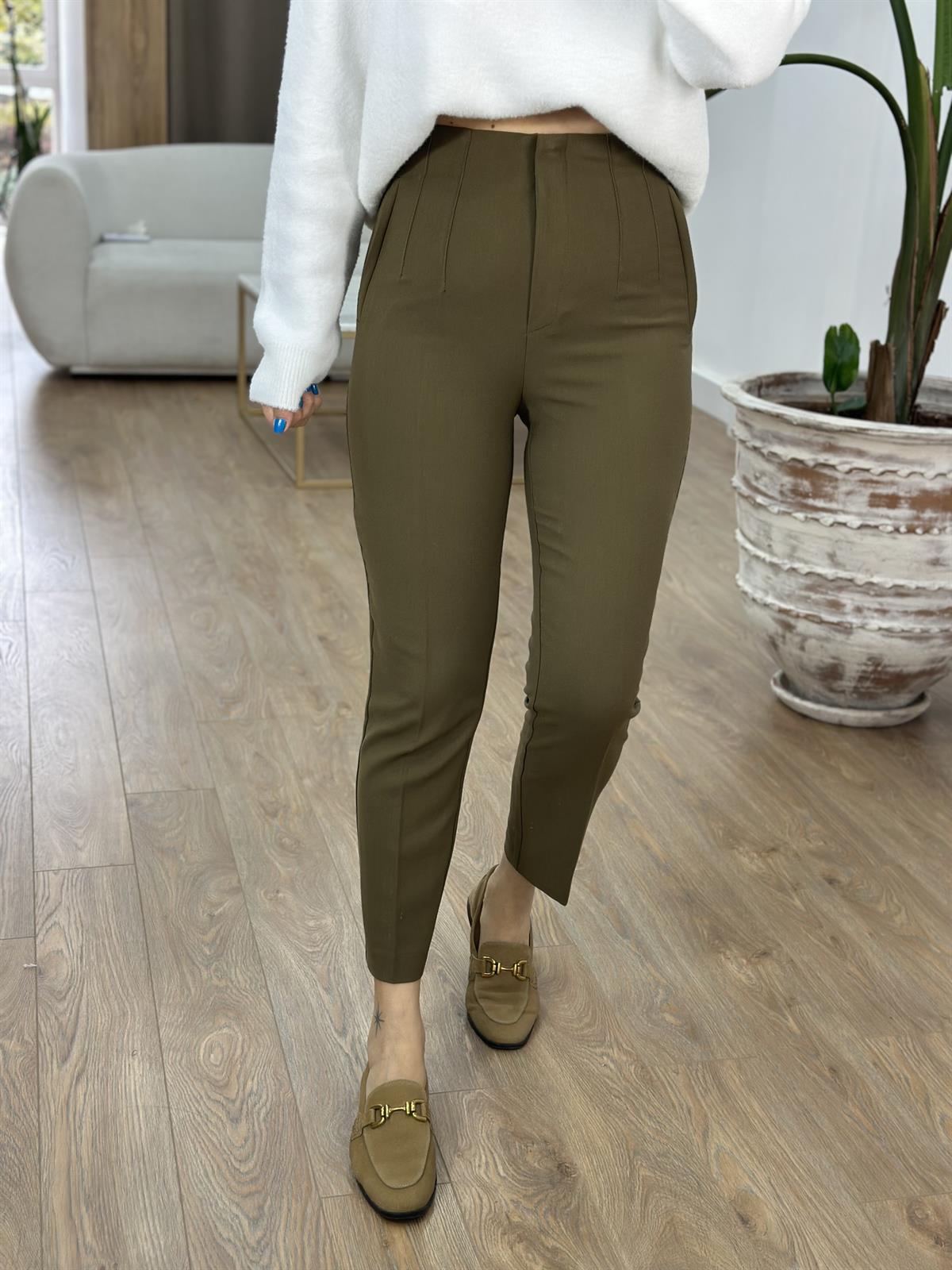 Marka Model Flatolu Pantolon - Olive