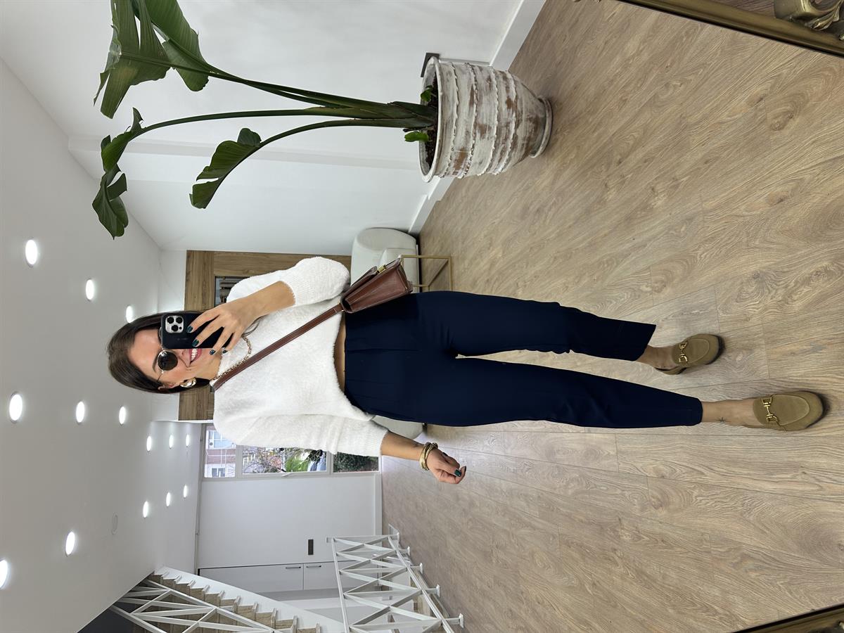 Marka Model Flatolu Pantolon - Lacivert